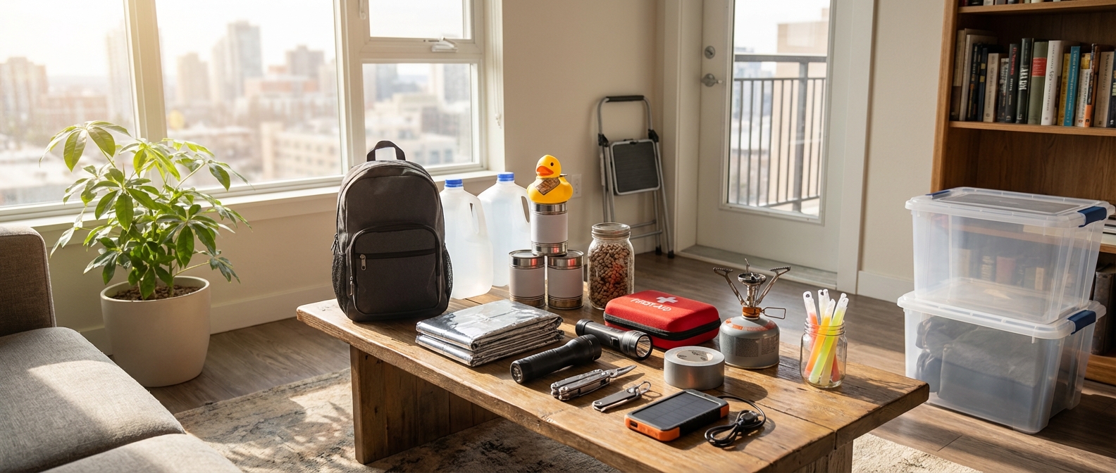Emergency Prep for Apartment Dwellers: Small Space, Big Plans