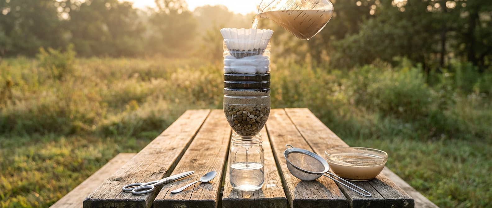 How to Make a DIY Water Filter Using Household Items