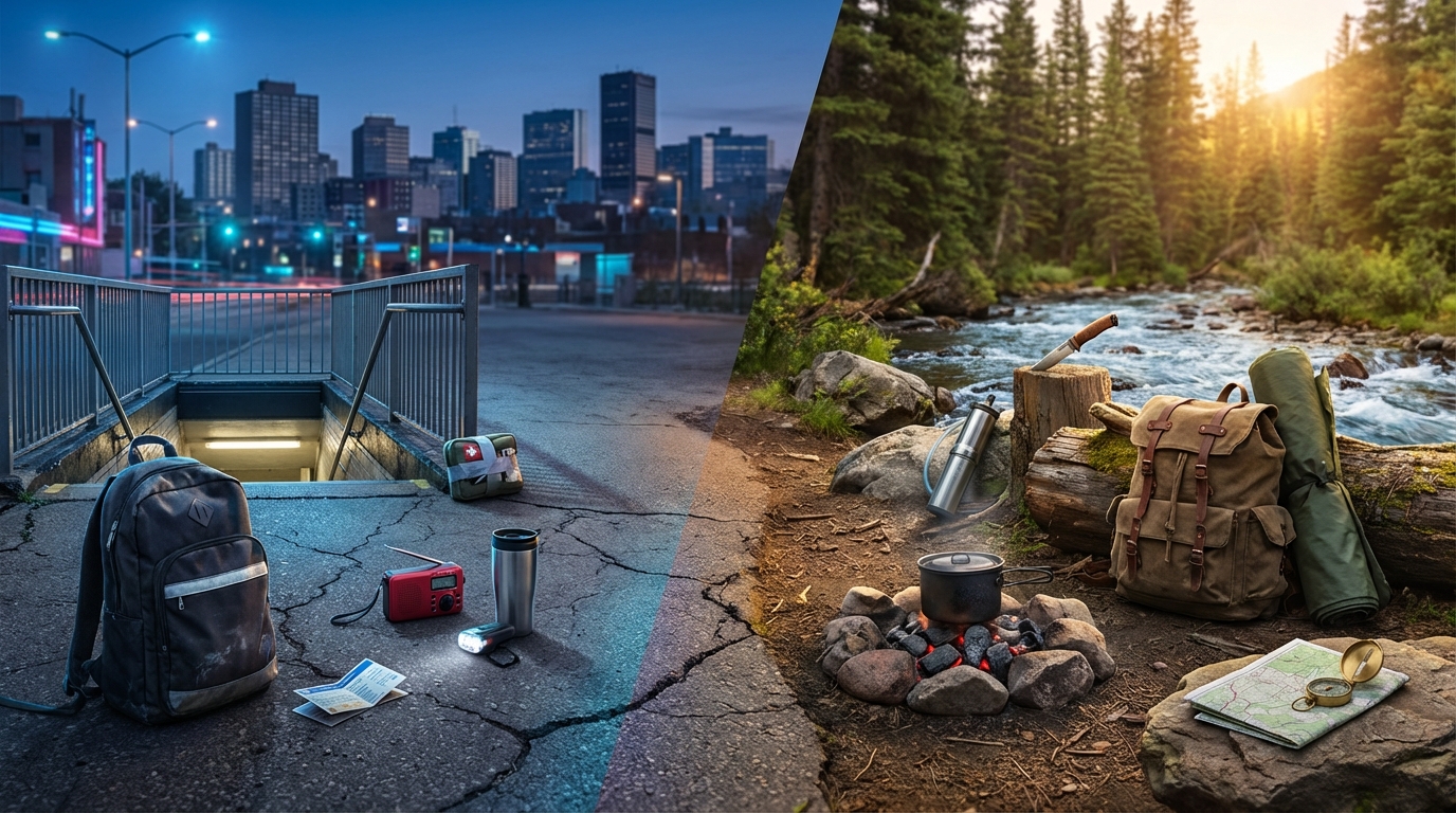 Urban vs. Wilderness Survival: Different Skills, Same Goals